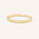 Calista 2mm Ridged Eternity Band