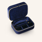 Richa Velveteen Rectangle Travel Case - Blue