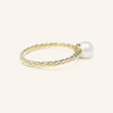 Mermaid's Tear Pearl Rope Ring