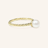 Mermaid's Tear Pearl Rope Ring