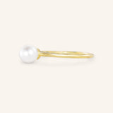 Oro Pearl Plain Solitaire Ring