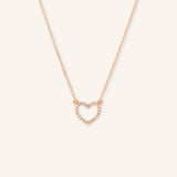Tyene Petite Diamond Heart Necklace