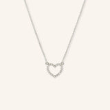 Tyene Petite Diamond Heart Necklace