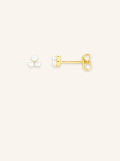 Trixy Pearl Cluster Stud Earrings