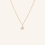 Dangling Diamond Heart Pendant Necklace