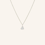 Dangling Diamond Heart Pendant Necklace
