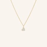 Dangling Diamond Heart Pendant Necklace