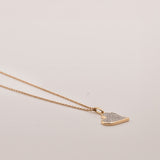 Dangling Diamond Heart Pendant Necklace