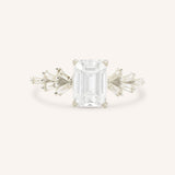 Dawnsky Emerald Cut Diamond Engagement Ring