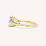 Dawnsky Emerald Cut Diamond Engagement Ring
