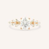 Dawnsky Oval Diamond Engagement Ring