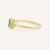 Abigail Emerald Diamond Accented Ring