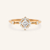 Lennox Diamond Halo-Style Ring