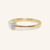 Mayers Post Aquamarine Diamond Accented Ring