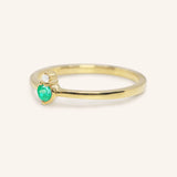 Mayers Post Emerald Diamond Accented Ring