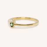 Mayers Post Green Tourmaline Diamond Accented Ring