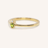 Mayers Post Peridot Diamond Accented Ring