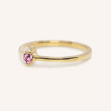 Mayers Post Pink Tourmaline Diamond Accented Ring