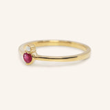 Mayers Post Ruby Diamond Accented Ring