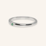 Beacon Emerald Stackable Ring