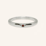Beacon Garnet Stackable Ring