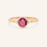 Templa Round Ruby and Diamond Ring