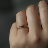 Buco Blue Sapphire Curb Chain Ring