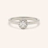 Juliet Round Diamond Halo-Style Ring