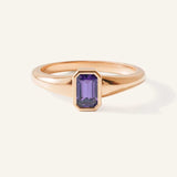 Ruthie Amethyst Bezel Ring