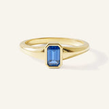 Ruthie Blue Sapphire Bezel Ring