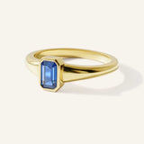 Ruthie Blue Sapphire Bezel Ring