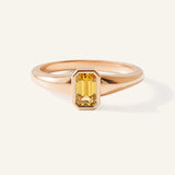 Ruthie Citrine Bezel Ring