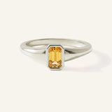 Ruthie Citrine Bezel Ring