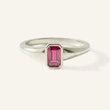 Ruthie Ruby Bezel Ring