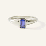 Ruthie Tanzanite Bezel Ring