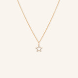 Diamond Petite Star Dangle Necklace