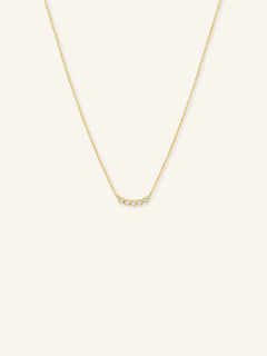 Waters Five Stone Diamond Bezel Set Necklace
