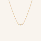 Glissade Curved Diamond Necklace