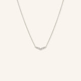 Glissade Curved Diamond Necklace