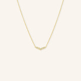 Glissade Curved Diamond Necklace