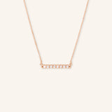 8-stone Diamond Bar Necklace - 0.25CTW