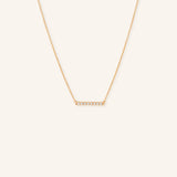 8-stone Diamond Bar Necklace - 0.25CTW