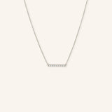 8-stone Diamond Bar Necklace - 0.25CTW