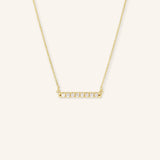 8-stone Diamond Bar Necklace - 0.25CTW