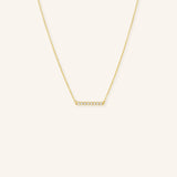 8-stone Diamond Bar Necklace - 0.25CTW