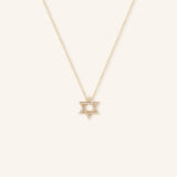 Star of David Diamond Necklace