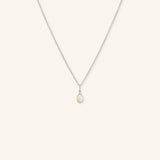 Joyce Oval Opal Diamond Necklace