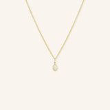 Joyce Oval Opal Diamond Necklace