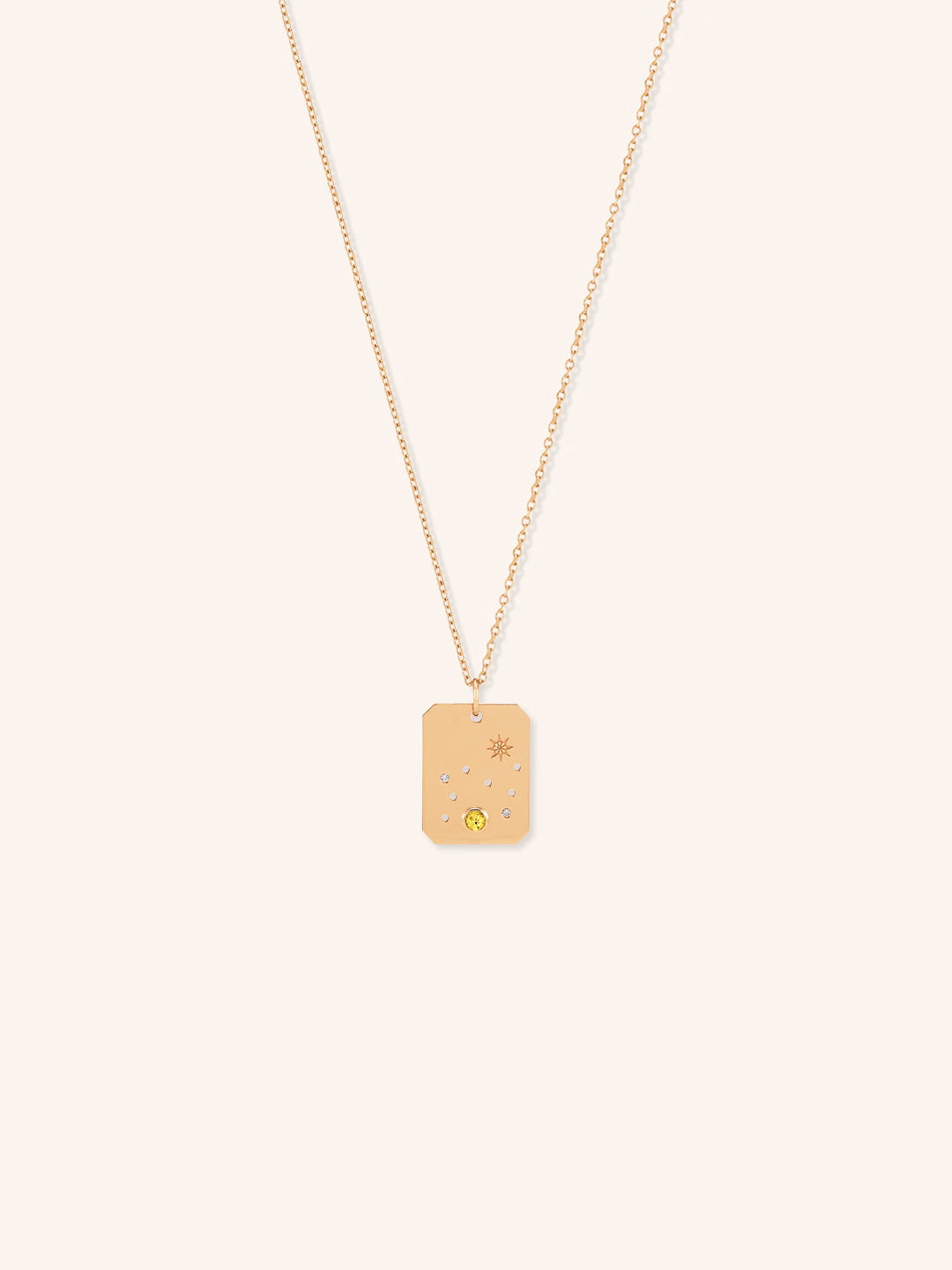 Leo Constellation Tag Necklace