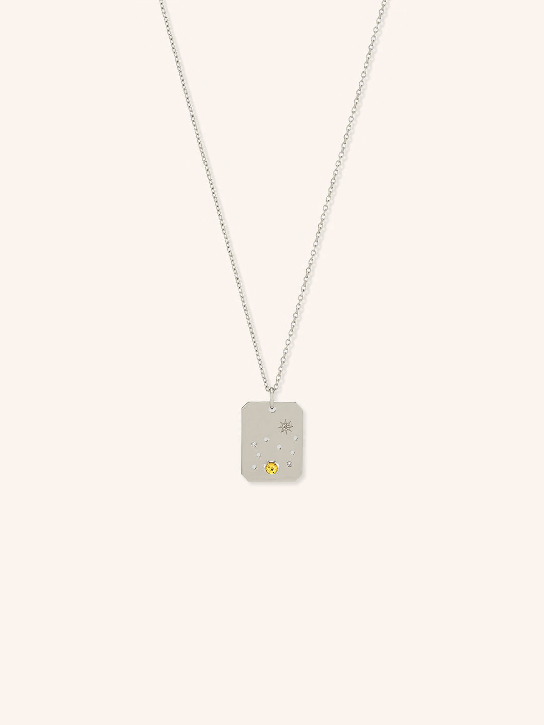 Leo Constellation Tag Necklace